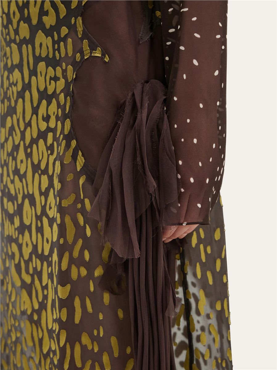 Skirt with Flower Detail-FERRAGAMO-Verso