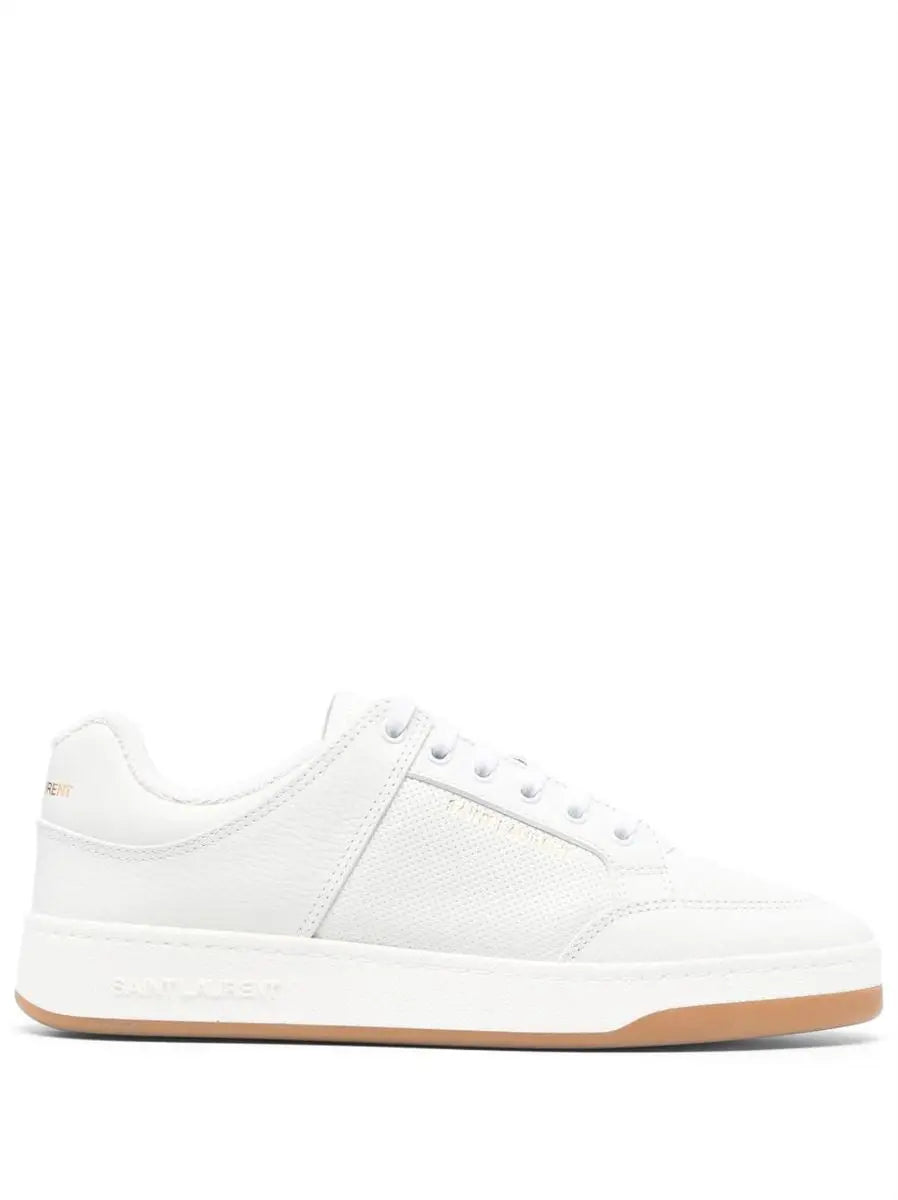 SL/61 LEATHER PERFORATED SNEAKERS SAINT LAURENT