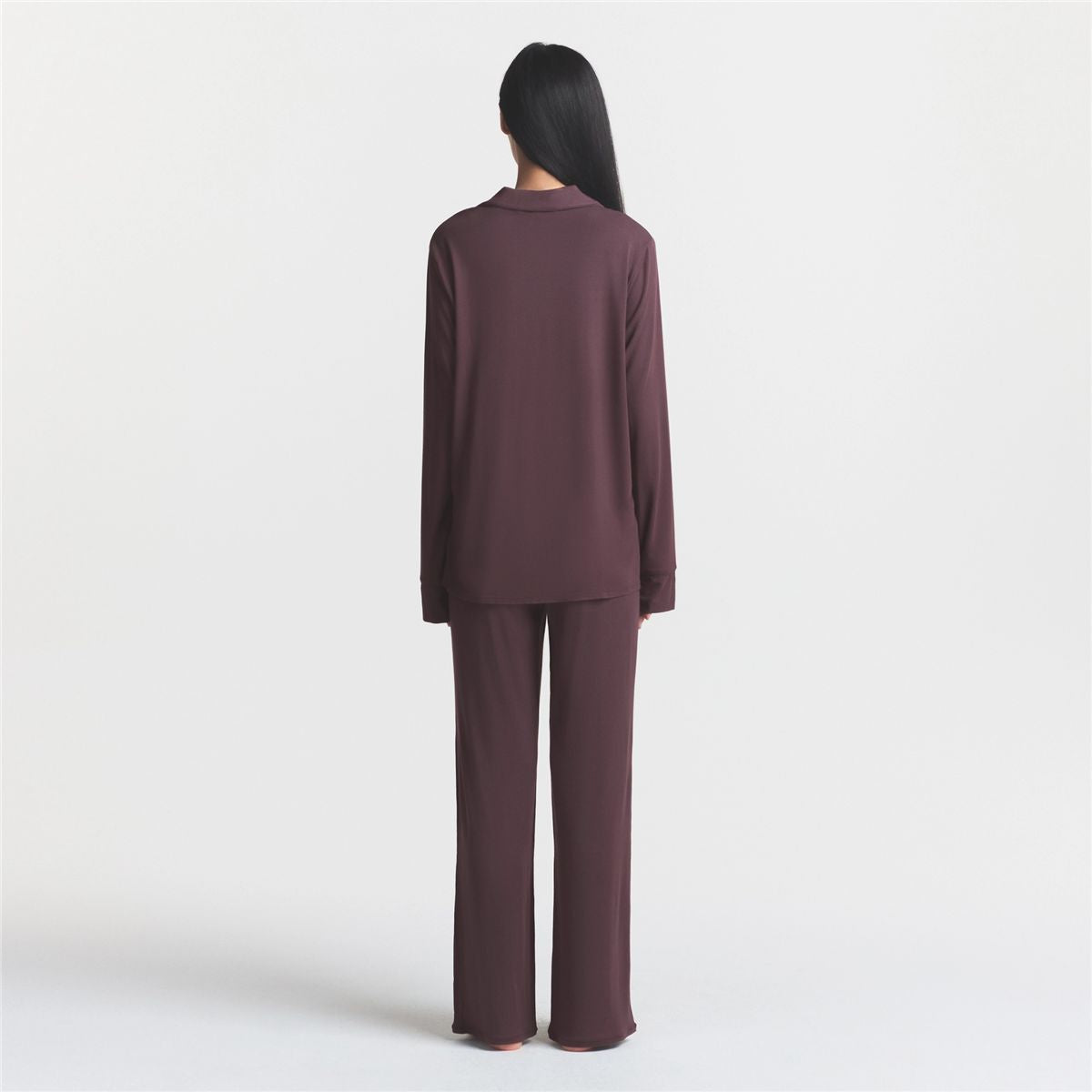 Sleep long sleeve button up set-SKIMS-Verso
