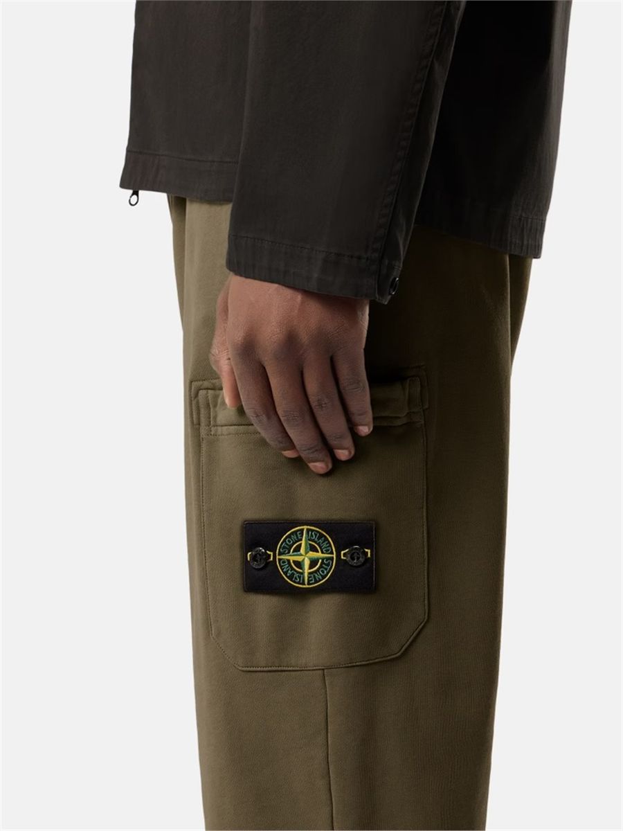 Slim-fit joggers with cargo pocket-STONE ISLAND-Verso