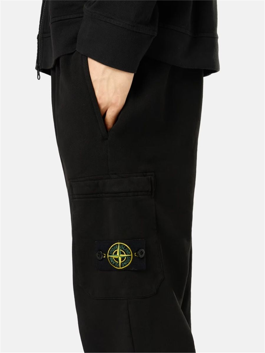 Slim-fit joggers with cargo pocket-STONE ISLAND-Verso