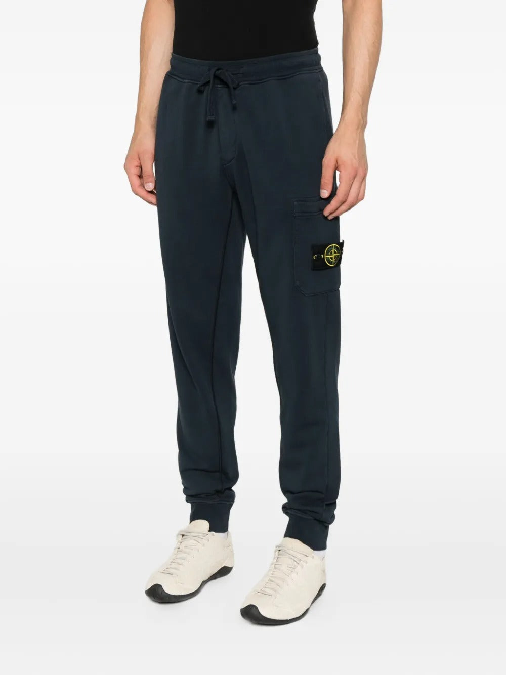 Slim-fit Joggers with Elasticated Waistband-STONE ISLAND-Verso