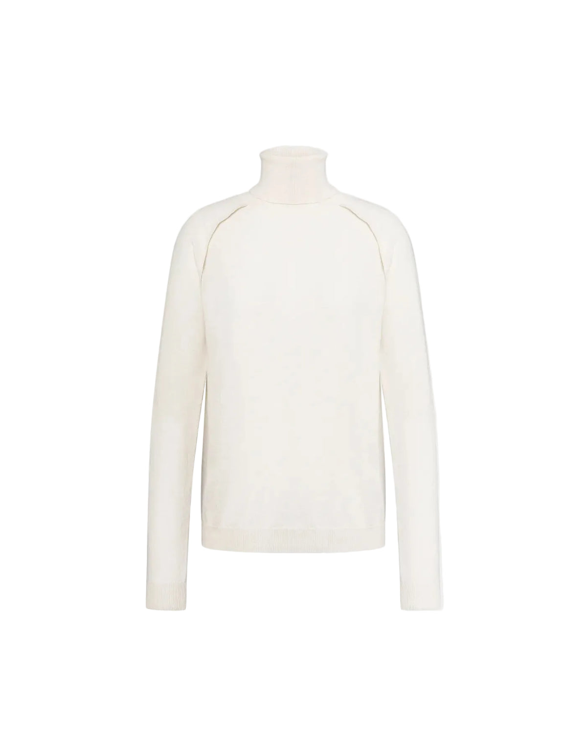 Slim-fit polo-neck jumper in wool and cashmere-DONDUP-312518-40-Verso