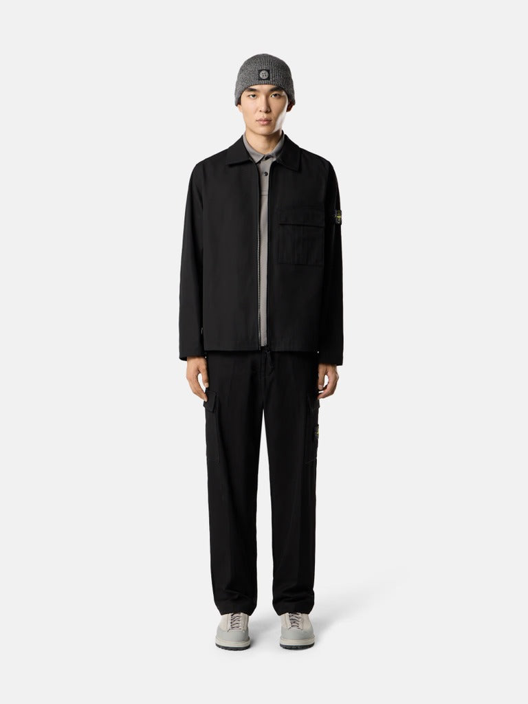 Slim-fit short-sleeve polo shirt with compass patch-STONE ISLAND-Verso