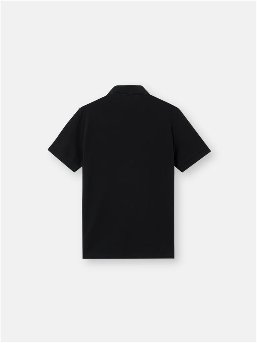 Slim-fit short-sleeve polo shirt with compass patch-STONE ISLAND-Verso