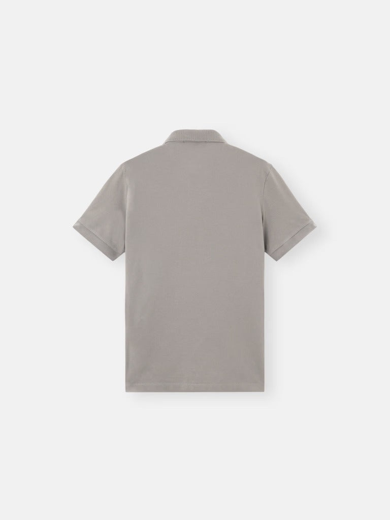 Slim-fit short-sleeve polo shirt with compass patch-STONE ISLAND-Verso