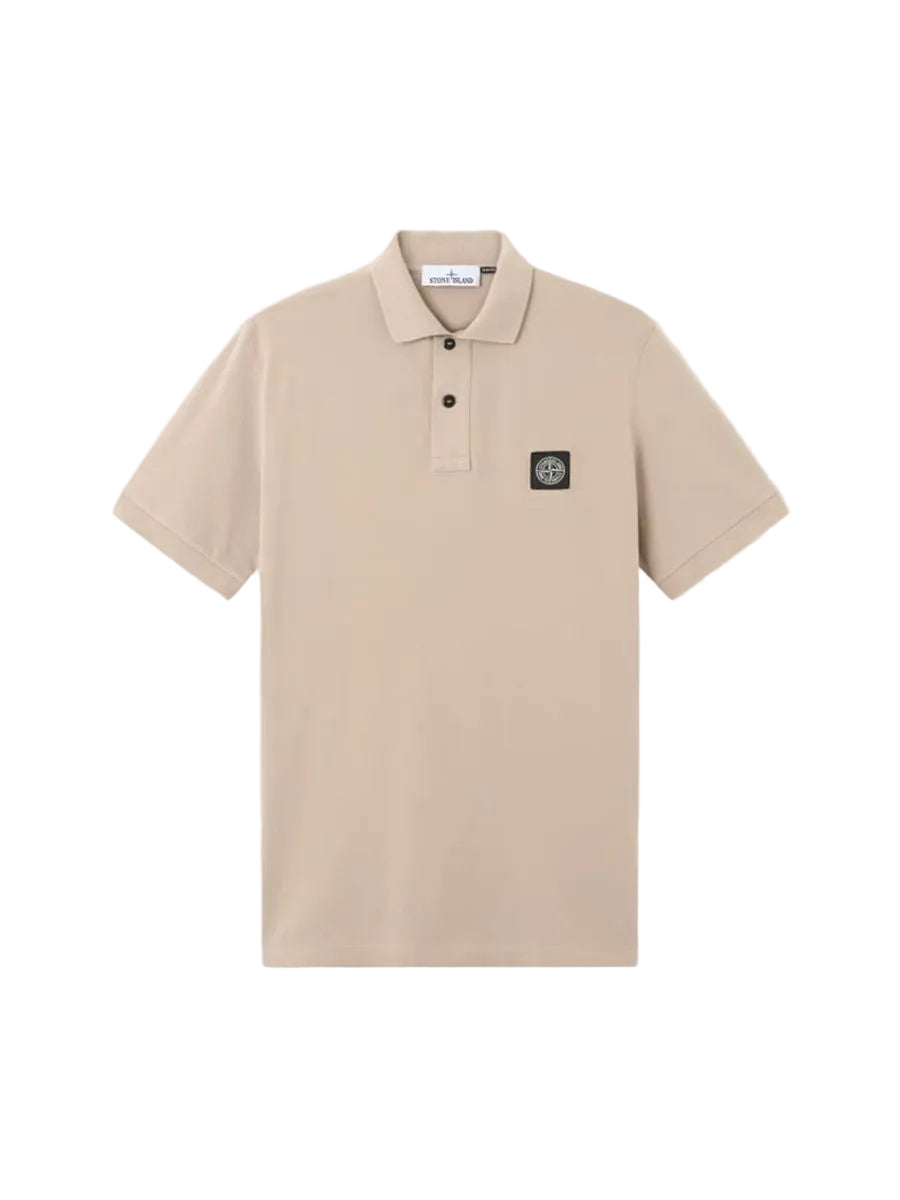 Slim-fit short-sleeve polo with compass patch-STONE ISLAND-305478-XS-Verso
