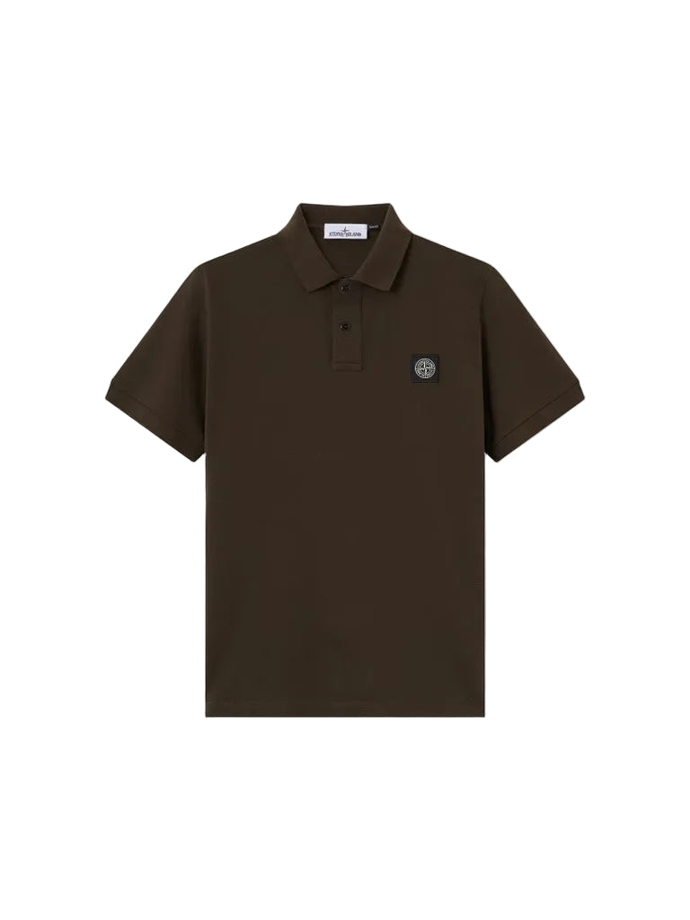 Slim-fit short-sleeve polo with compass patch-STONE ISLAND-311512-XS-Verso