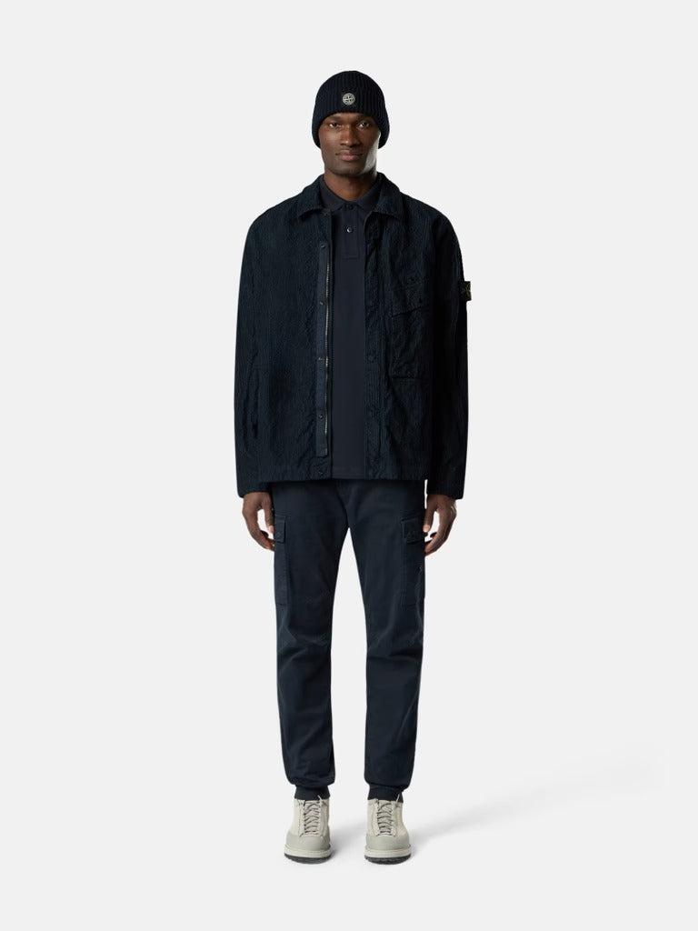 Slim-fit short-sleeve polo with compass patch-STONE ISLAND-Verso
