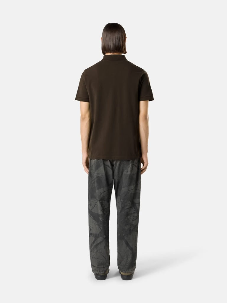Slim-fit short-sleeve polo with compass patch-STONE ISLAND-Verso