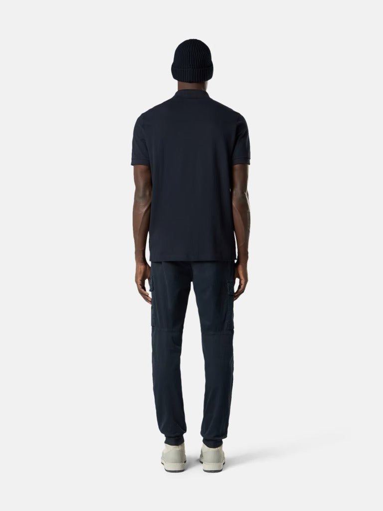 Slim-fit short-sleeve polo with compass patch-STONE ISLAND-Verso