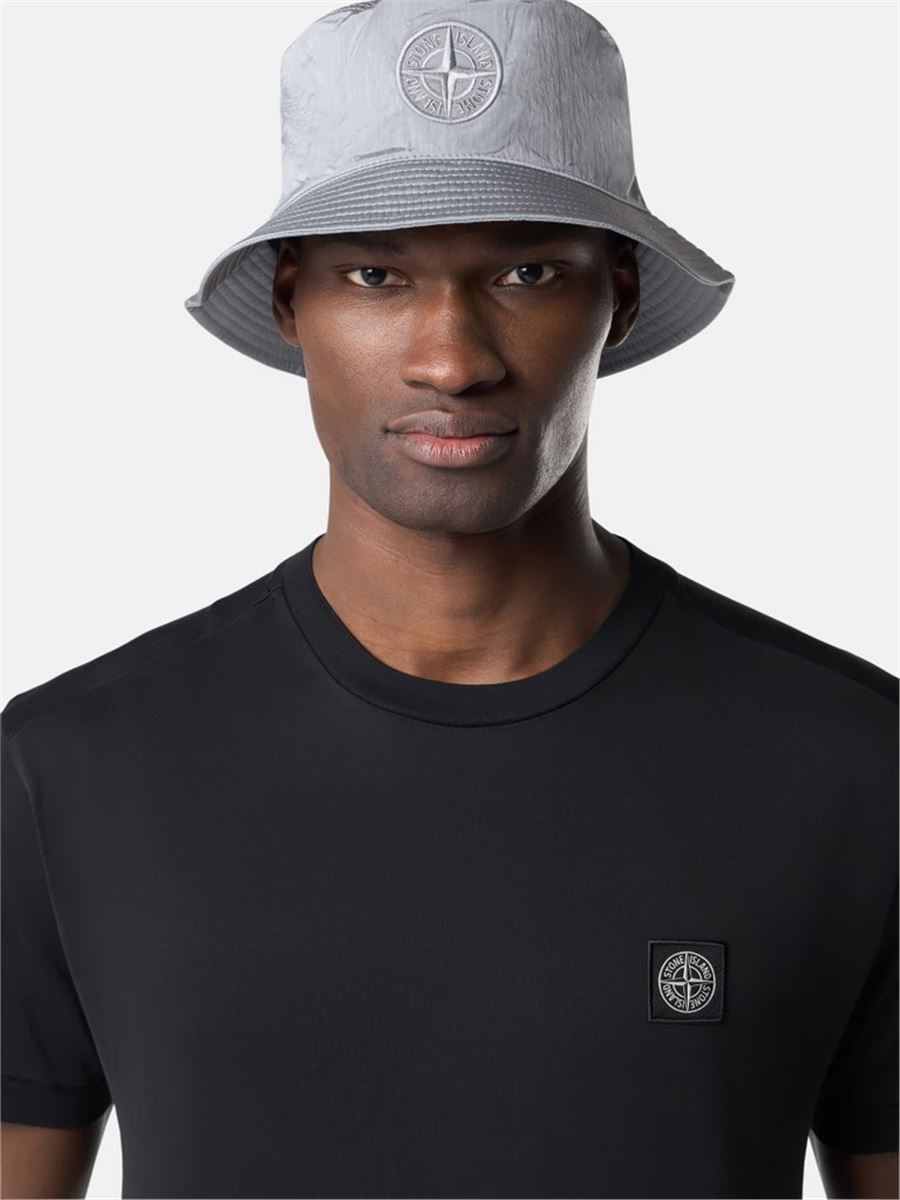 Slim-fit short-sleeve t-shirt with compass patch-STONE ISLAND-Verso