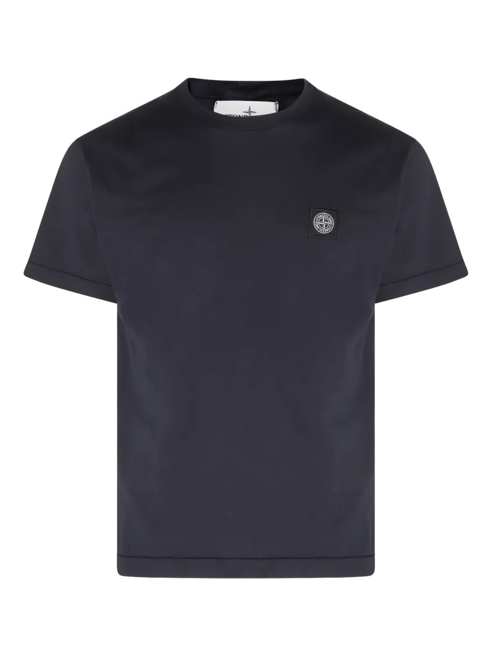 Slim-fit Short-sleeve T-shirt with Compass Patch-STONE ISLAND-Verso