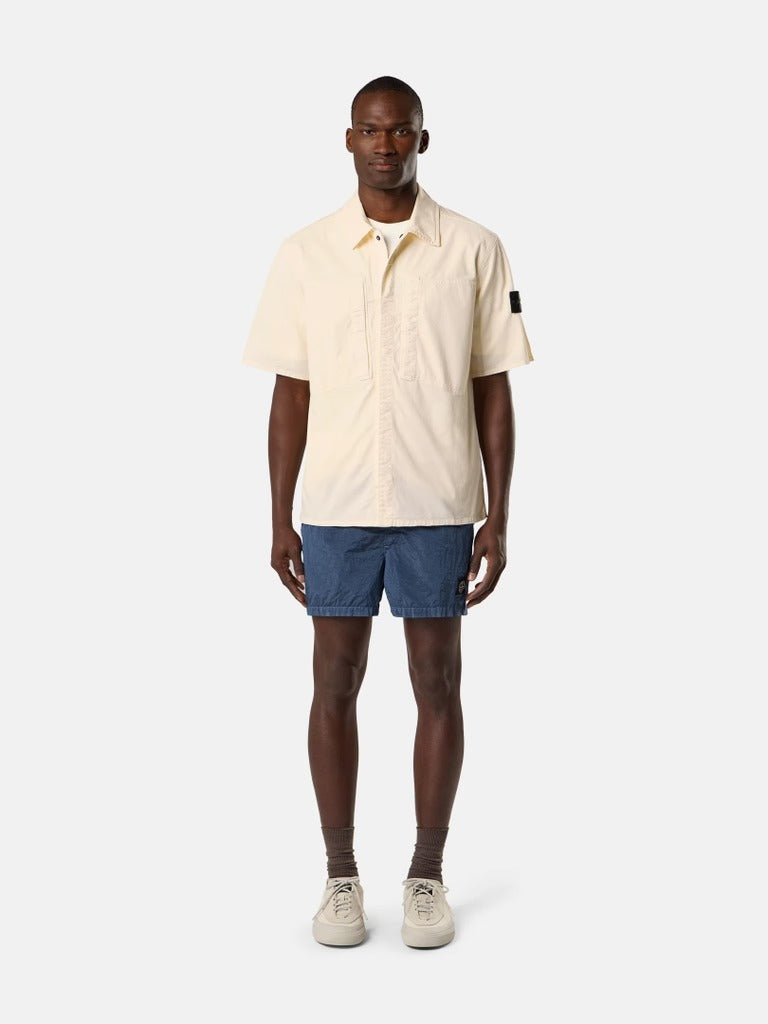Slim-fit swim shorts with pockets-STONE ISLAND-Verso