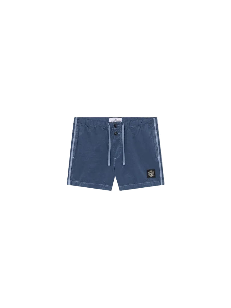 Slim-fit swim shorts with pockets-STONE ISLAND-311430-S-Verso