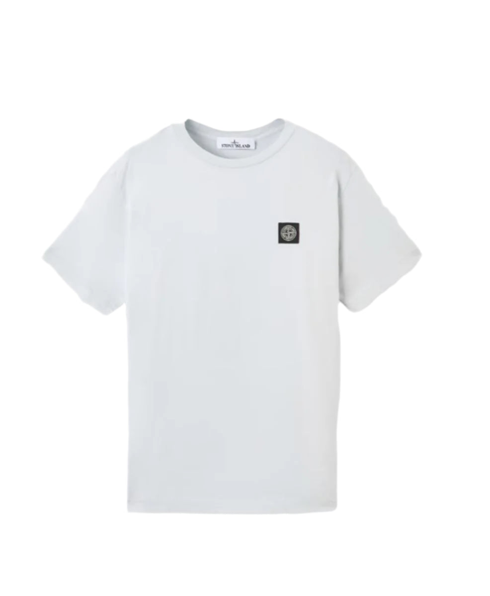 SLIM FIT T-SHIRT WITH COMPASS LOGO PATCH-STONE ISLAND-Verso