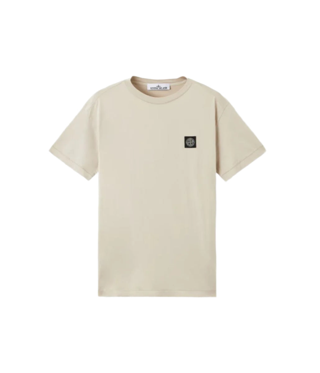 SLIM FIT T-SHIRT WITH COMPASS LOGO PATCH-STONE ISLAND-Verso