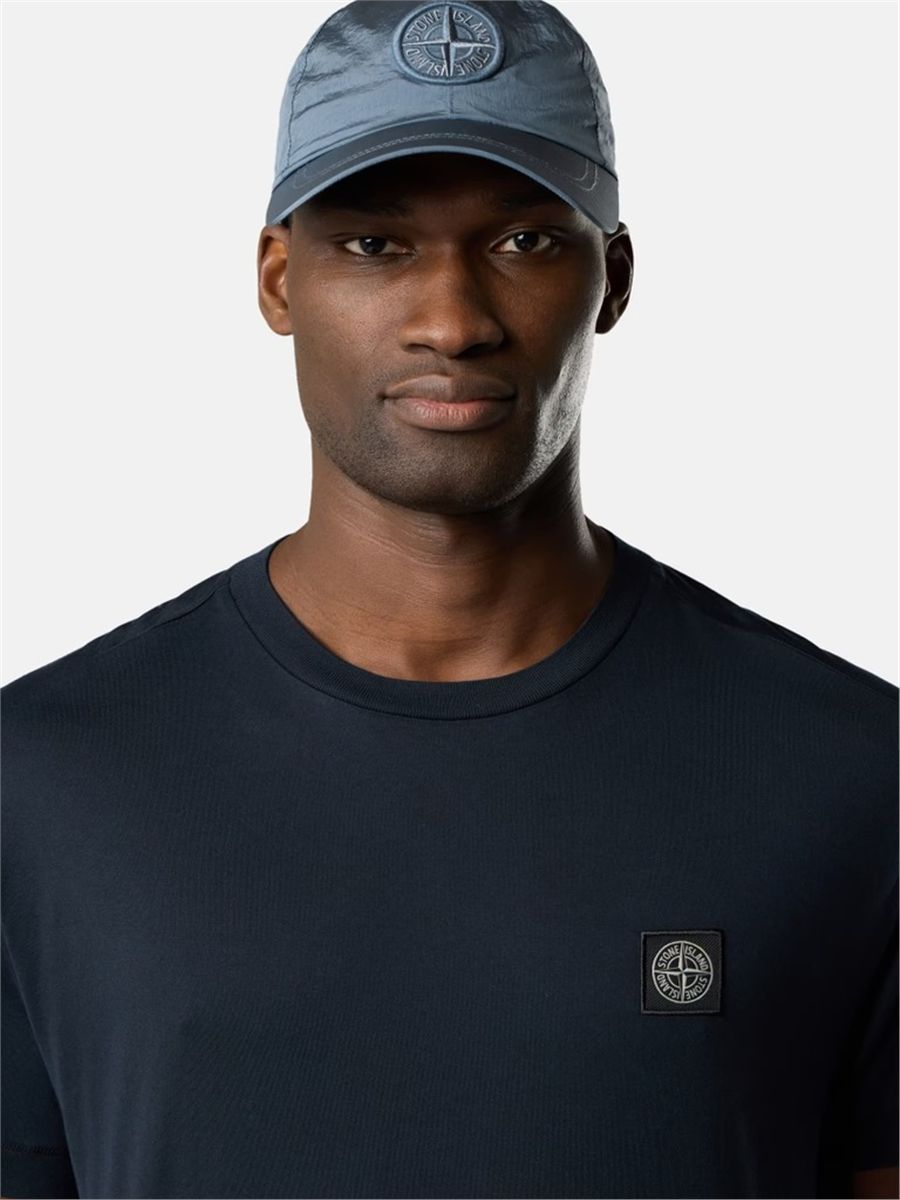 Slim-fit t-shirt with compass patch-STONE ISLAND-Verso