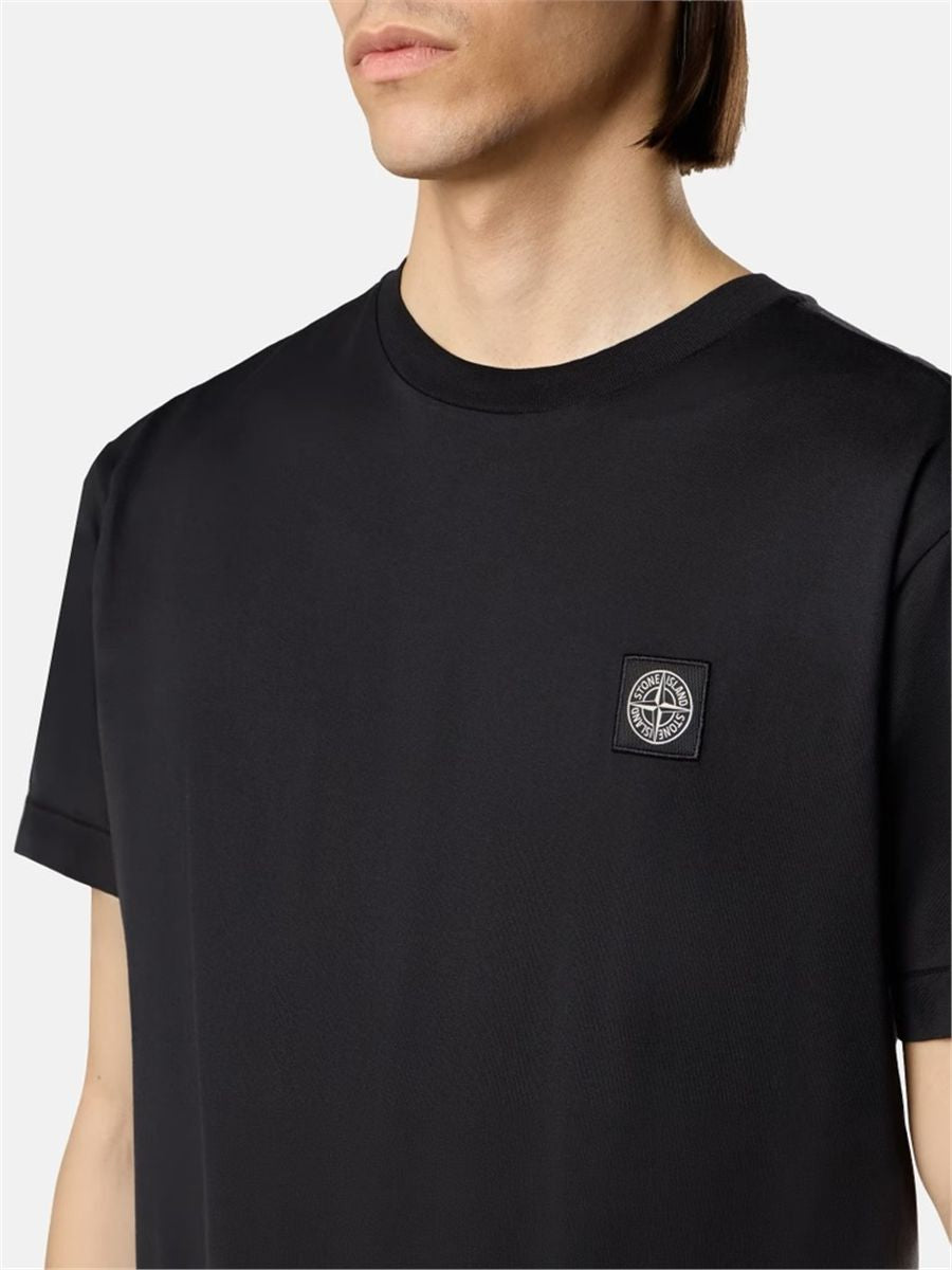 Slim-fit t-shirt with compass patch-STONE ISLAND-Verso