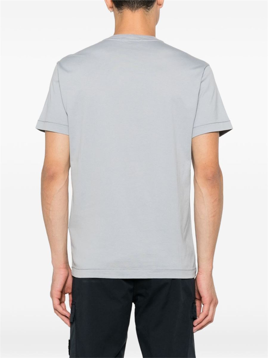 Slim-fit t-shirt with compass patch-STONE ISLAND-Verso