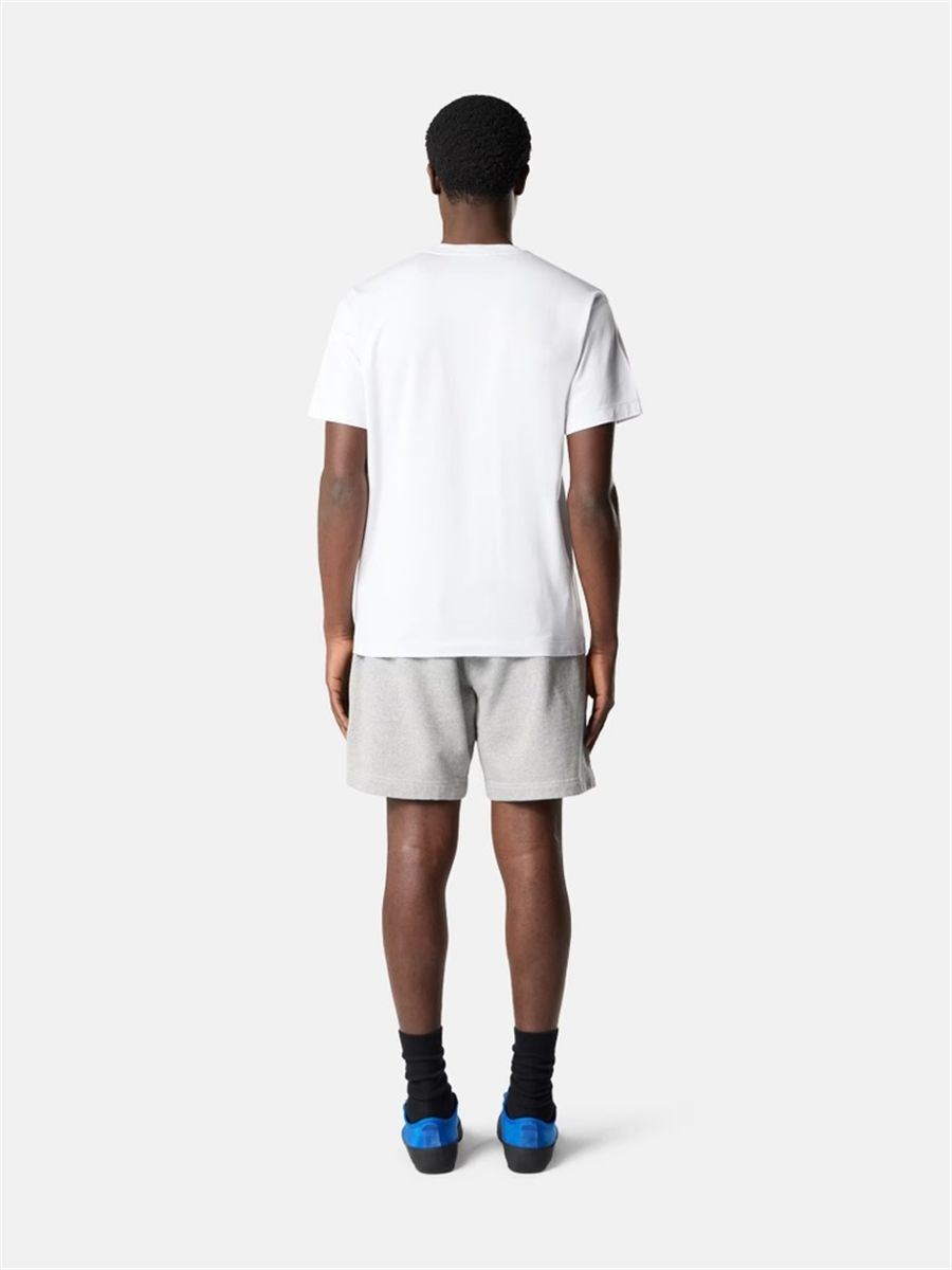 Sky Blue Slim-fit T-shirt with Compass patch-STONE ISLAND-Verso