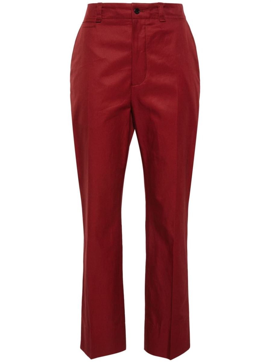 SLIM-LEG COTTON TROUSERS SAINT LAURENT