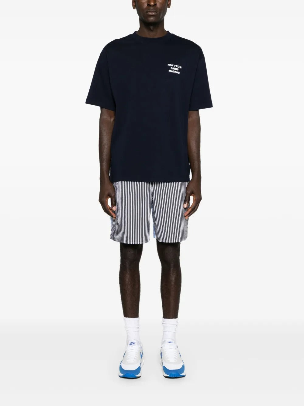 Slogan-print t-shirt-DRÔLE DE MONSIEUR-Verso