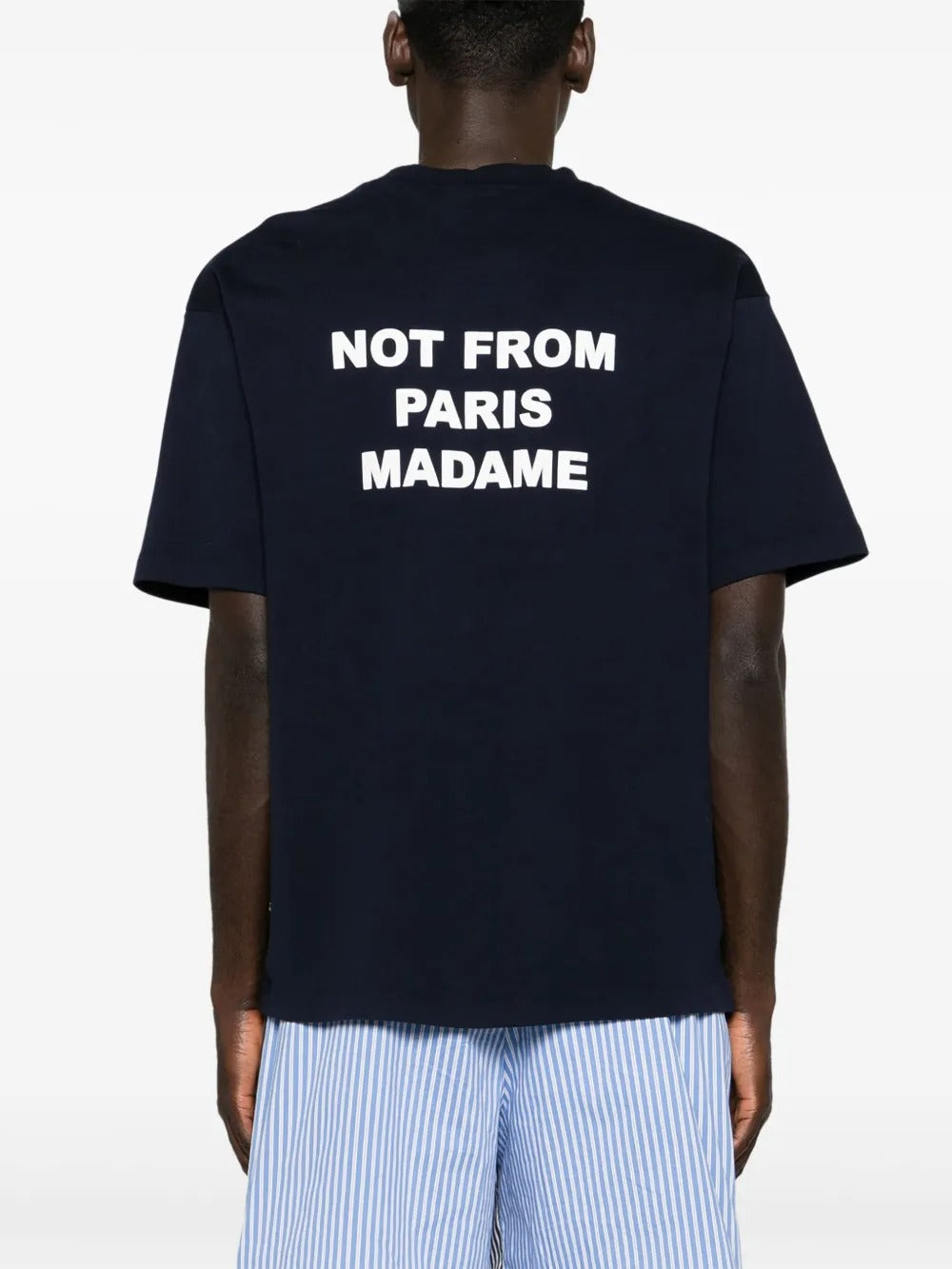Slogan-print t-shirt-DRÔLE DE MONSIEUR-Verso