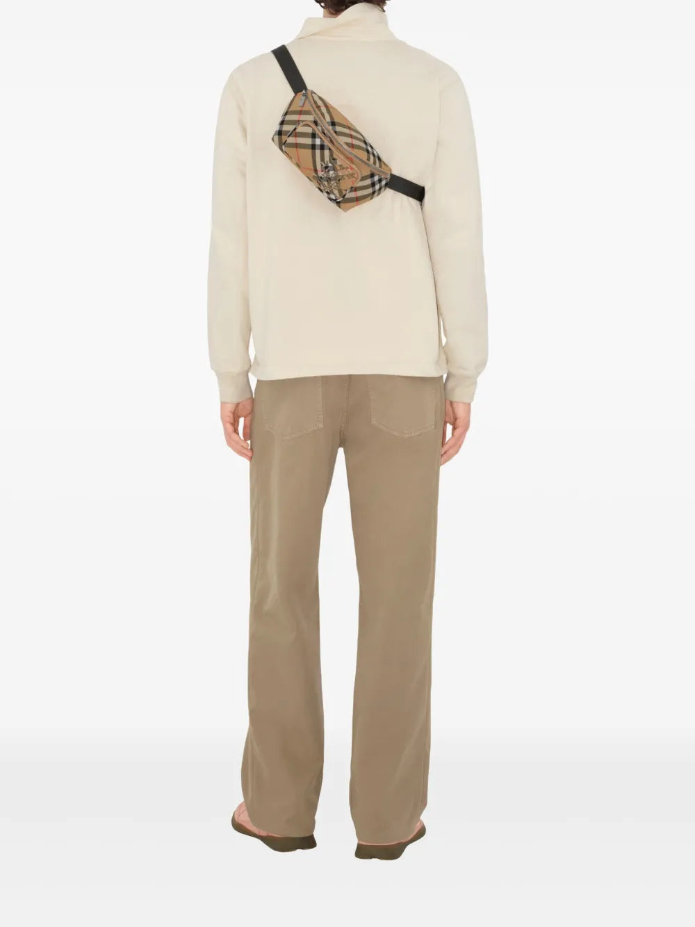 Small Checked Belt Bag-BURBERRY-Verso