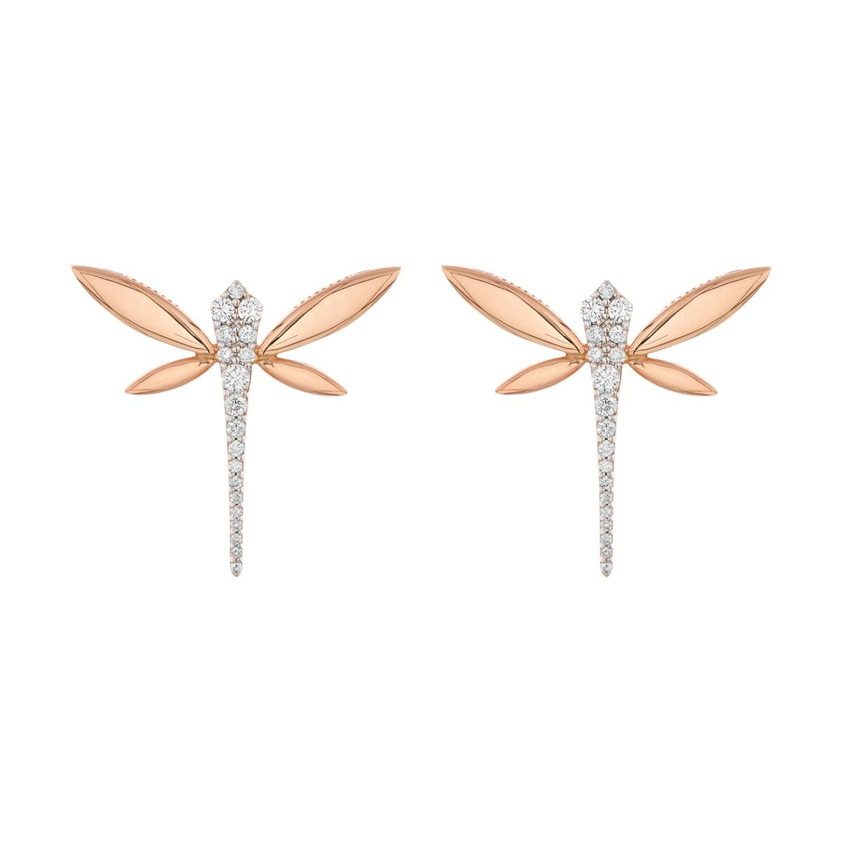 Small dragonfly clip earrings-ANAPSARA-Verso