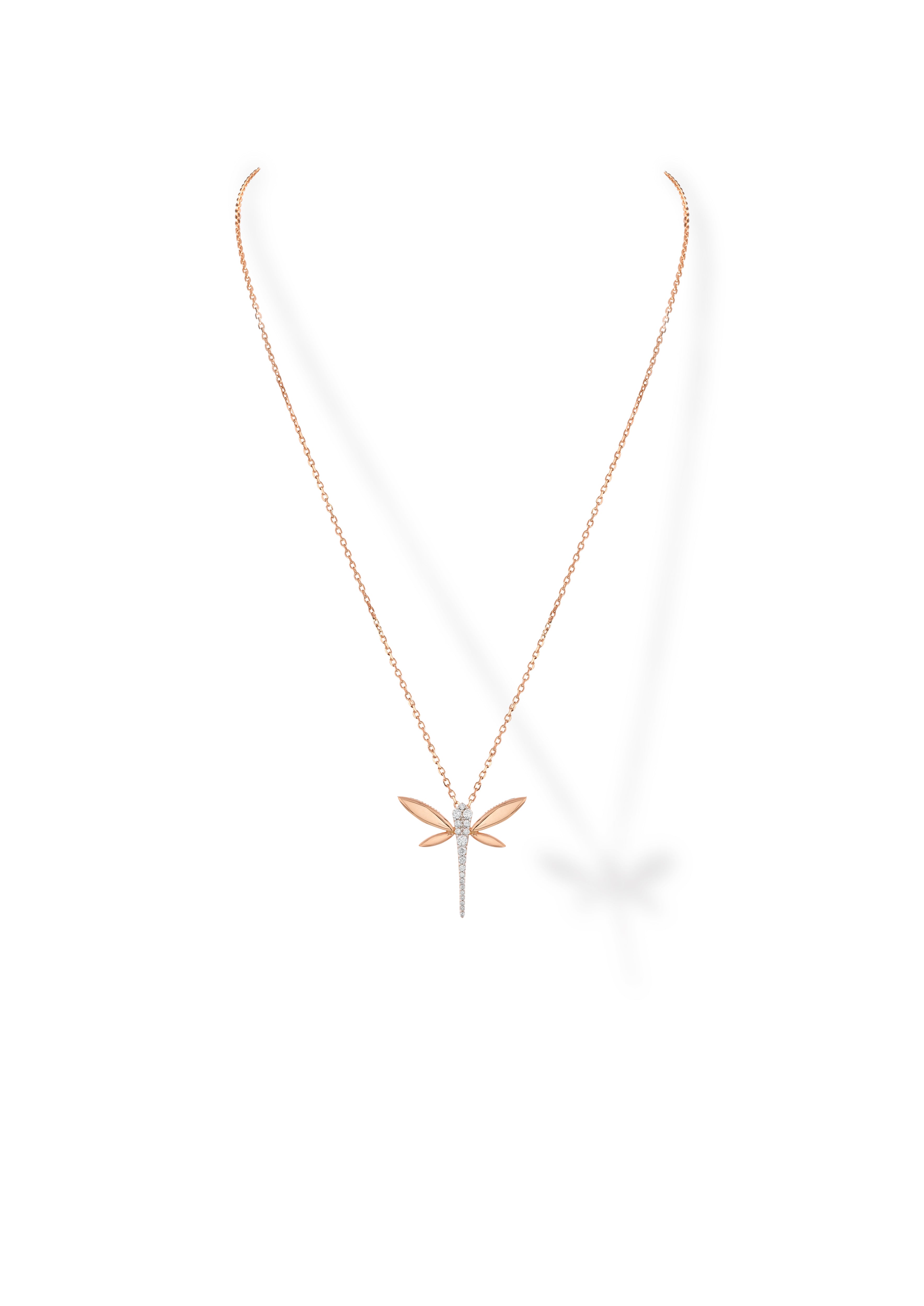 Small Dragonfly Necklace-ANAPSARA-Verso
