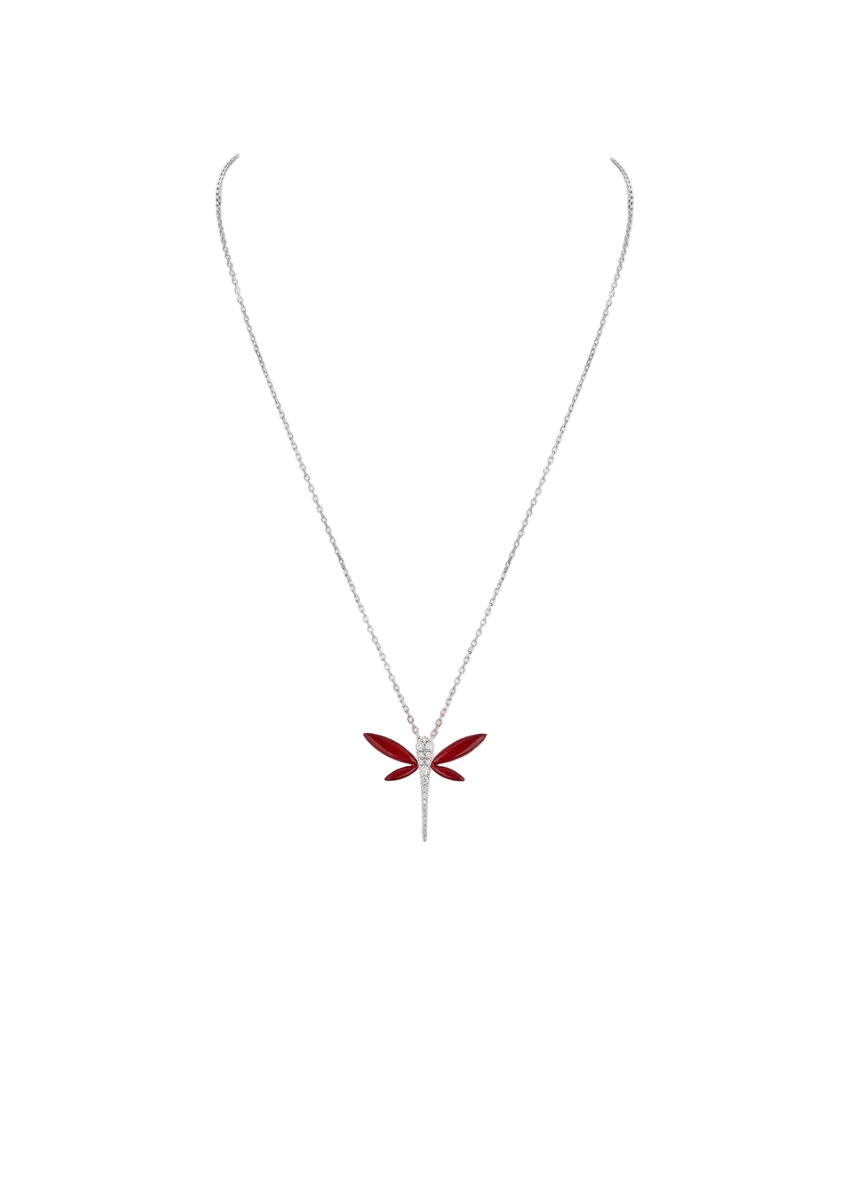 Small dragonfly necklace-ANAPSARA-Verso