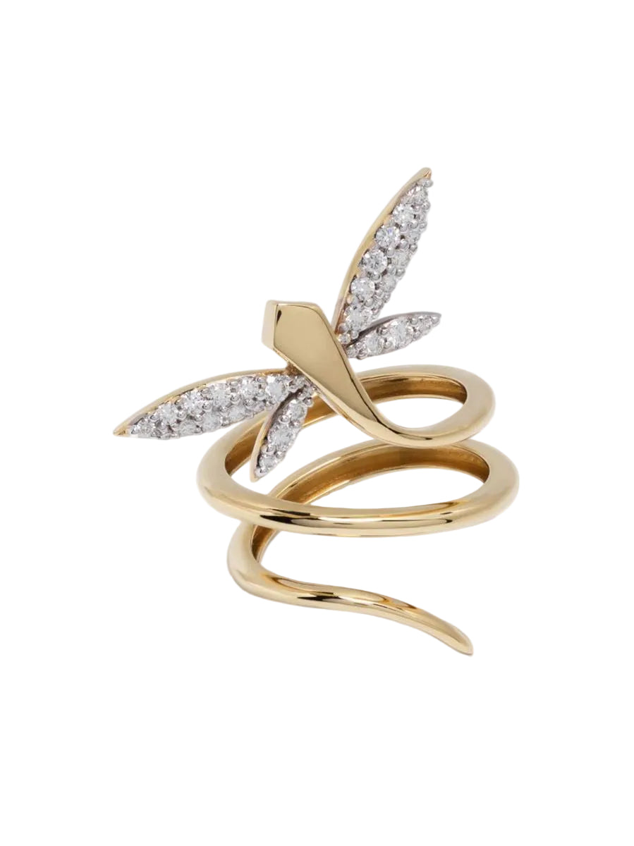 18KT YELLOW GOLD RING - ANAPSARA - Verso