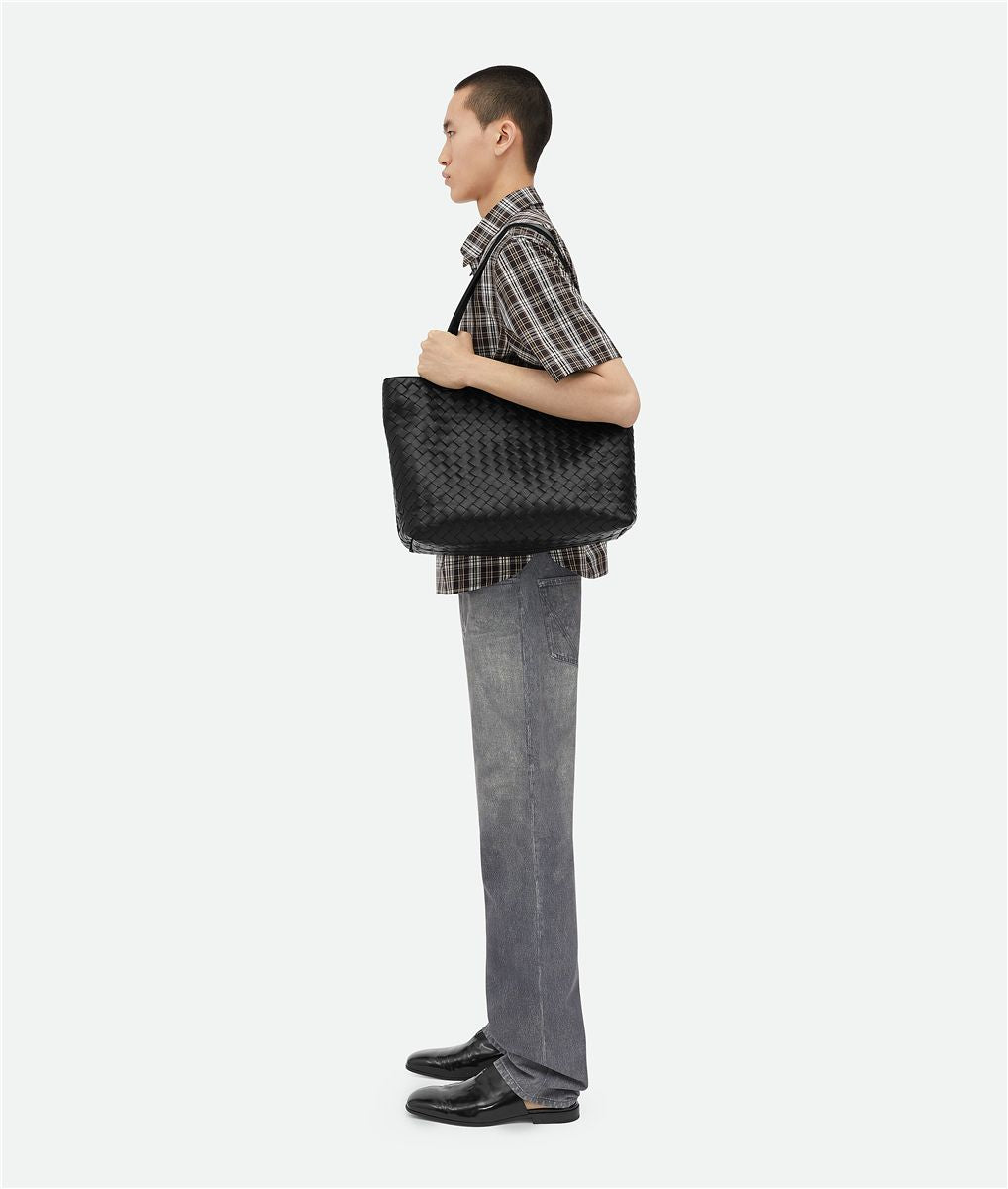 Small intrecciato zipped tote-BOTTEGA VENETA-Verso