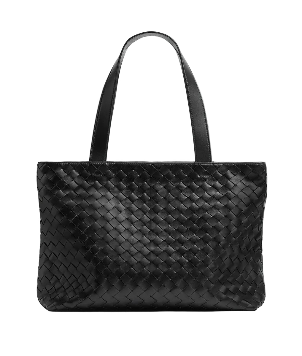 Small intrecciato zipped tote-BOTTEGA VENETA-Verso