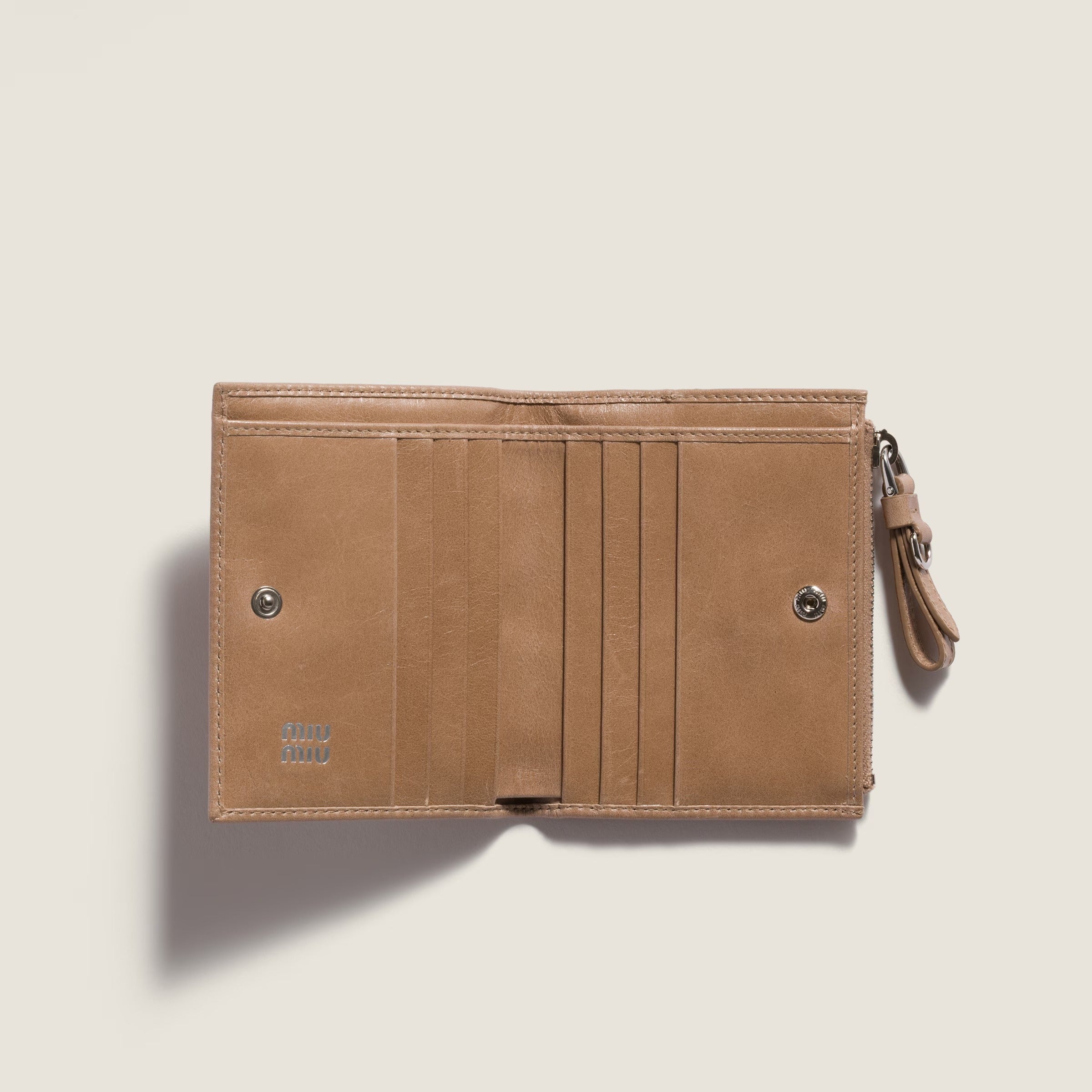 Small leather wallet-MIU MIU-Verso