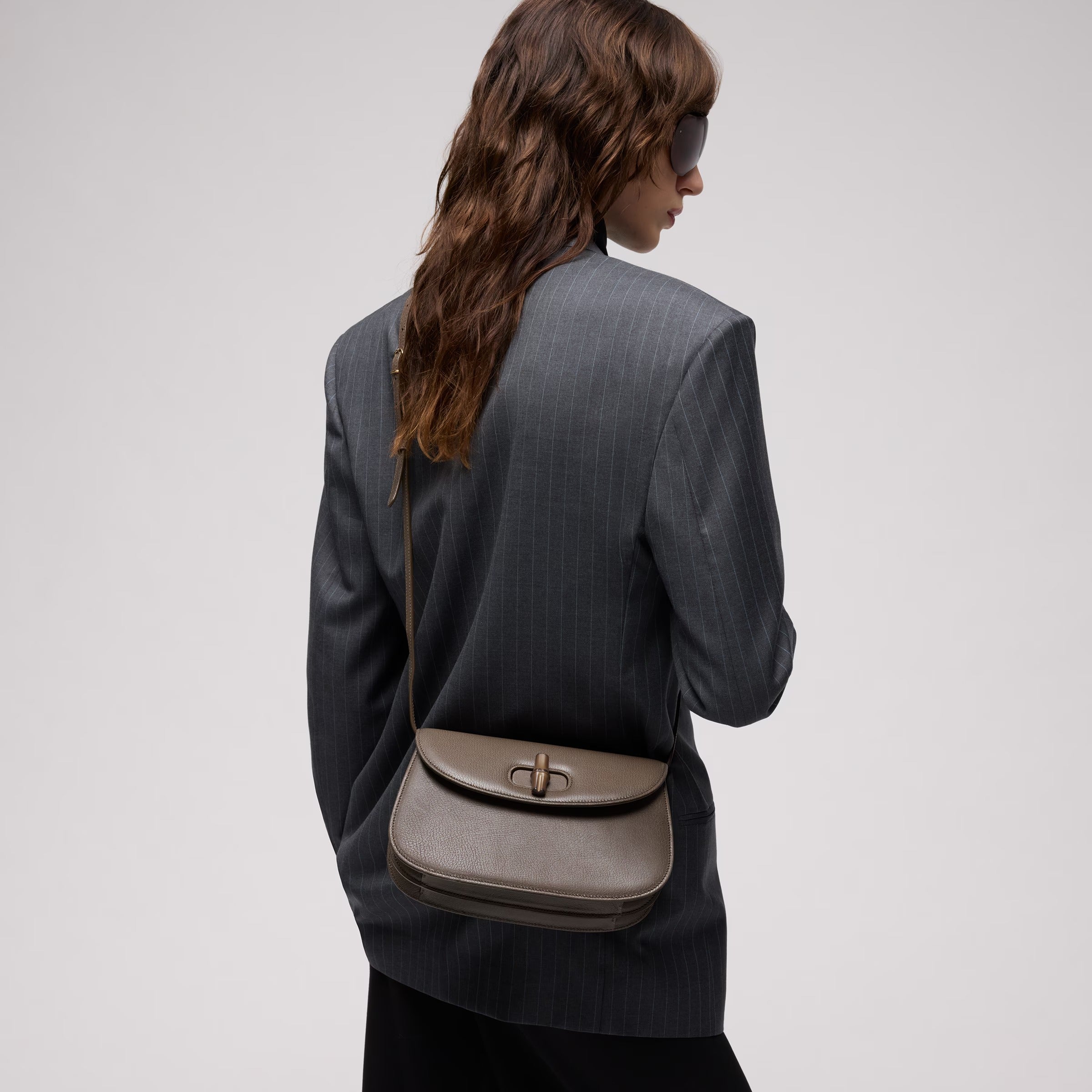 Small shoulder bag with bamboo-GUCCI-Verso