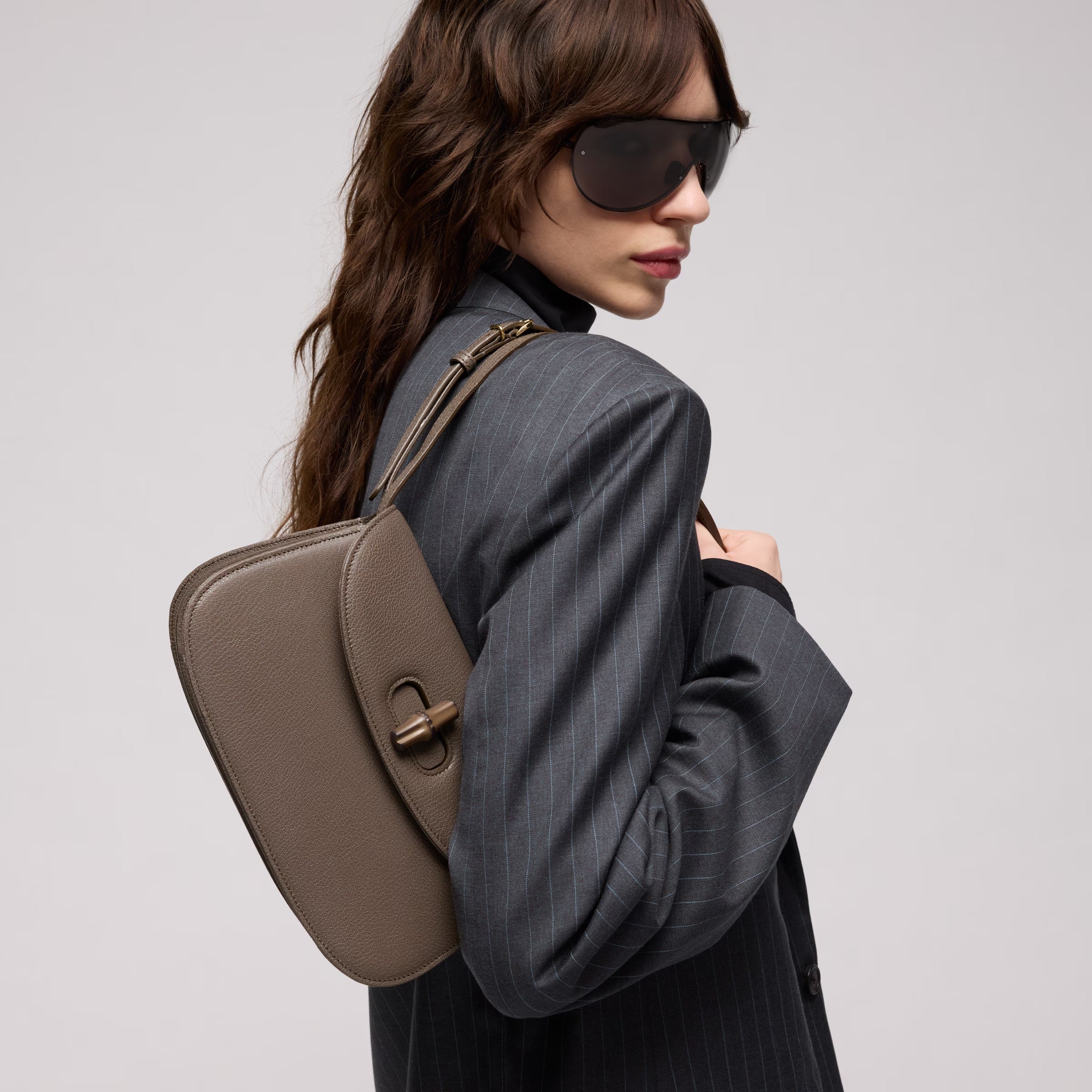 Small shoulder bag with bamboo-GUCCI-Verso