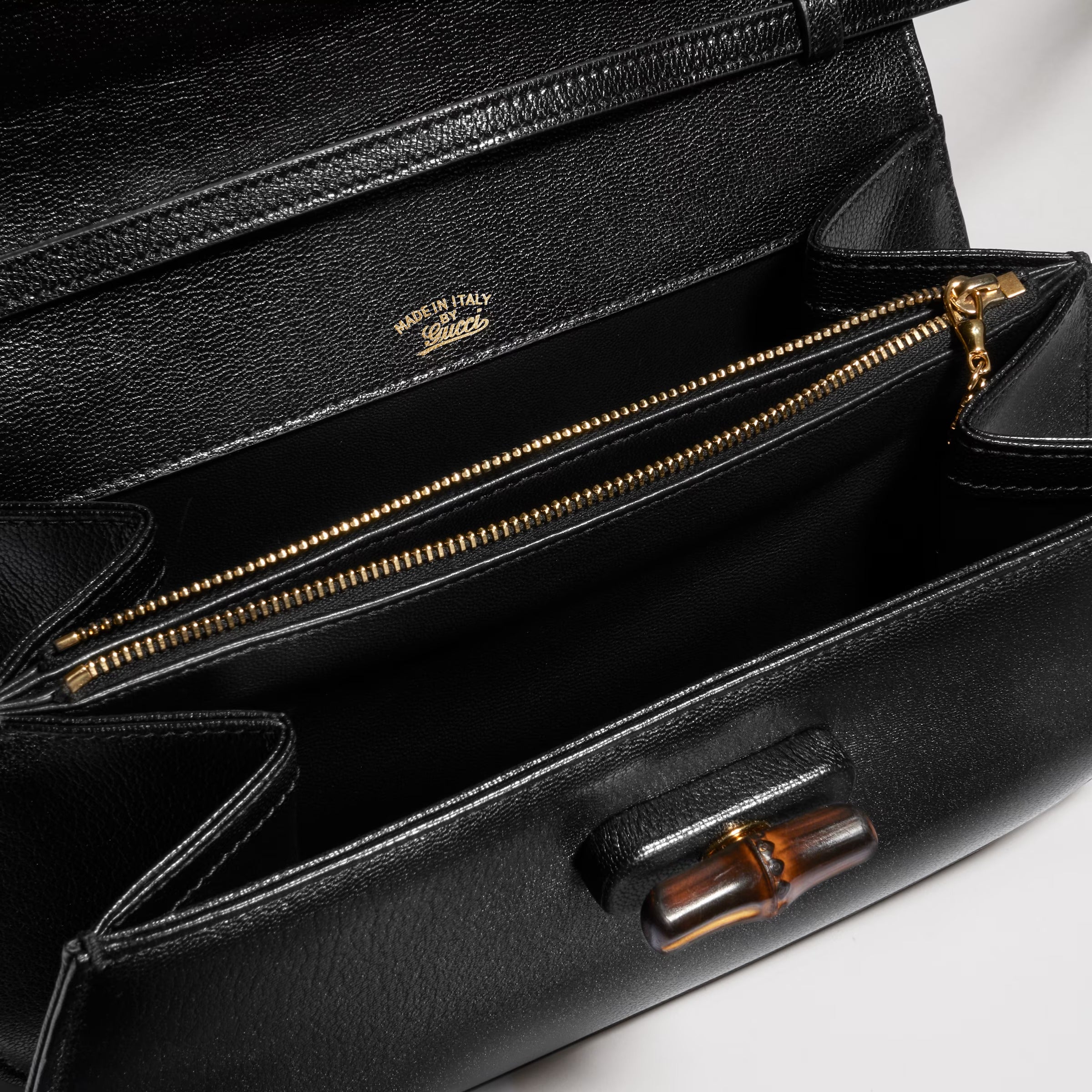 Small shoulder bag with bamboo-GUCCI-Verso