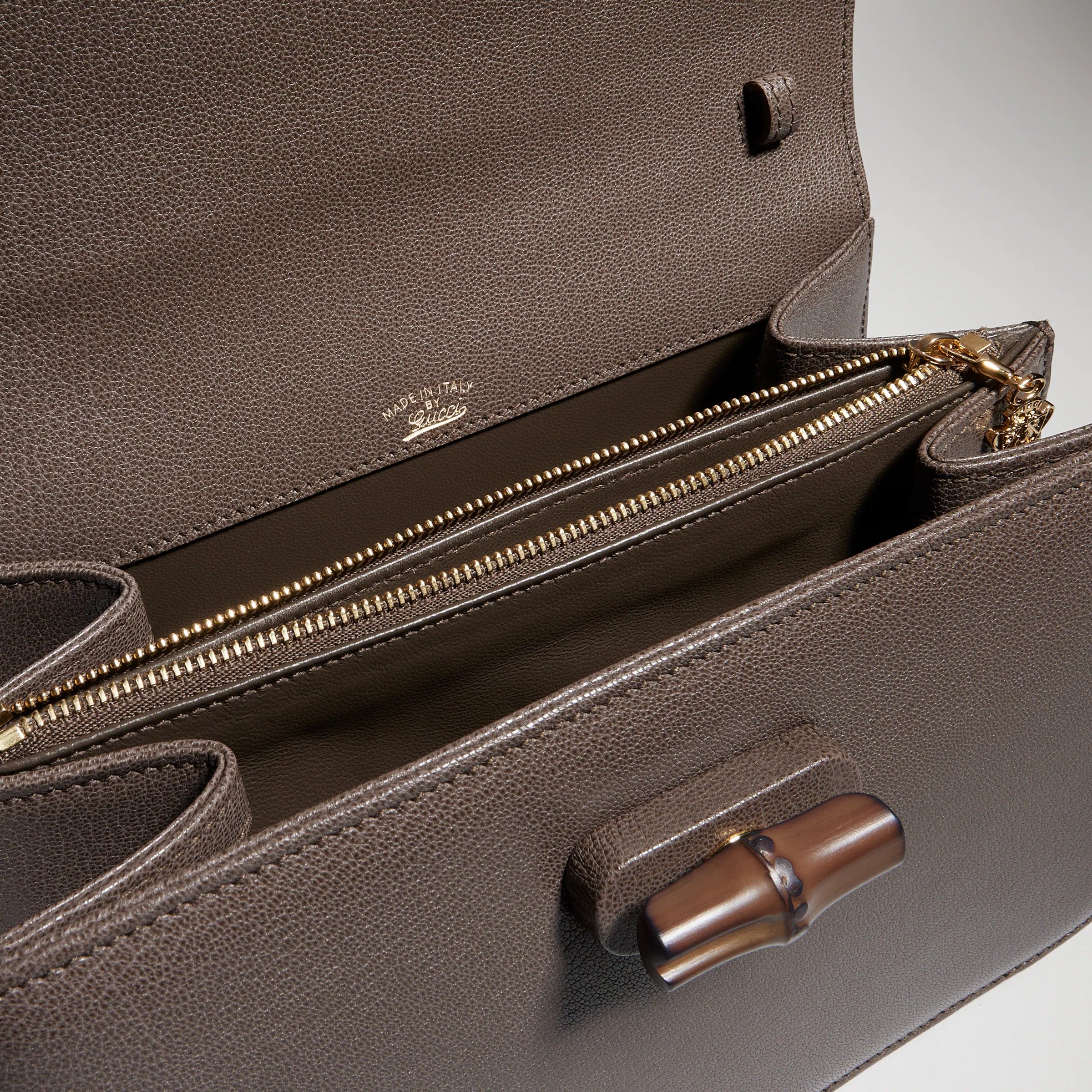 Small shoulder bag with bamboo-GUCCI-Verso