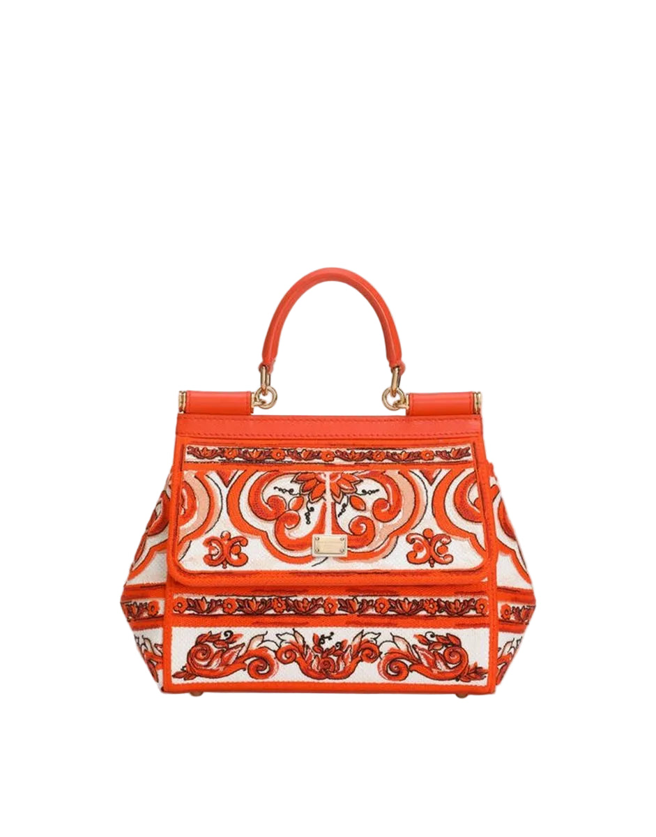 Small sicily handbag with majolica embroidery-DOLCE&GABBANA-309184-TU-Verso