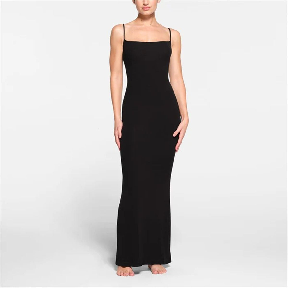 Soft Lounge Long Slip Dress-SKIMS-Verso