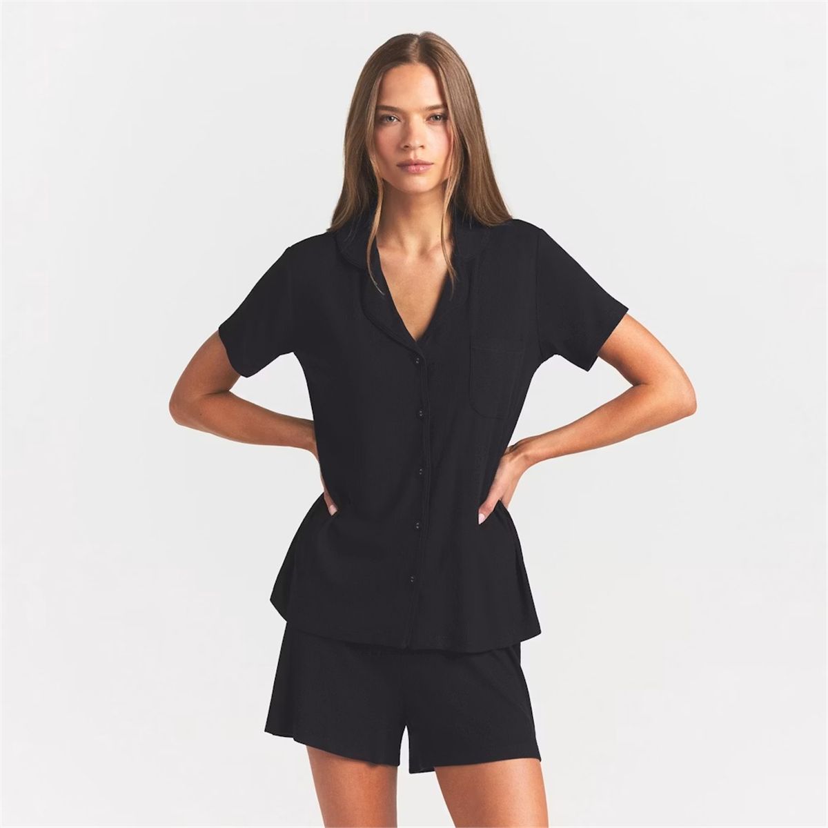Soft Lounge Short Sleep Set-SKIMS-Verso
