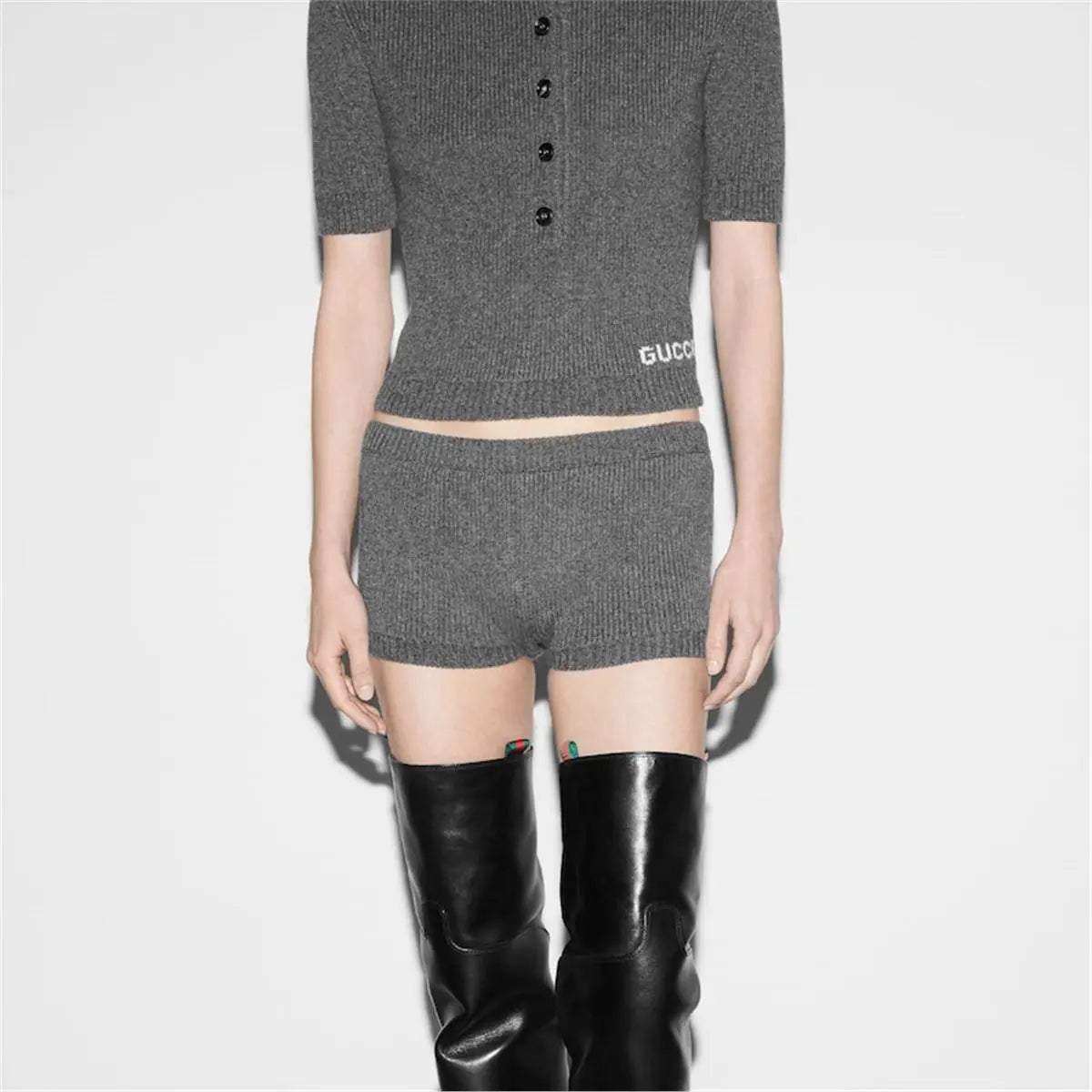 SOFT RIB WOOL SHORT GUCCI