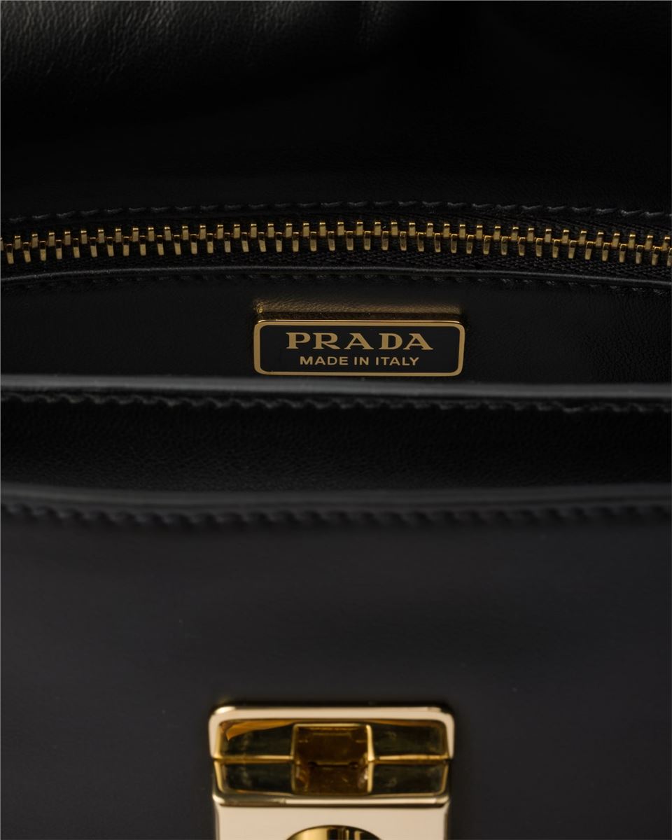 soft sound small leather shoulder bag with charms-PRADA-Verso