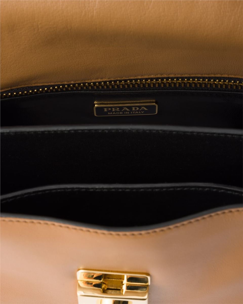 soft sound small leather shoulder bag with charms-PRADA-Verso