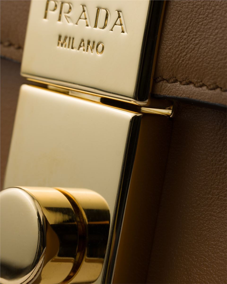 soft sound small leather shoulder bag with charms-PRADA-Verso