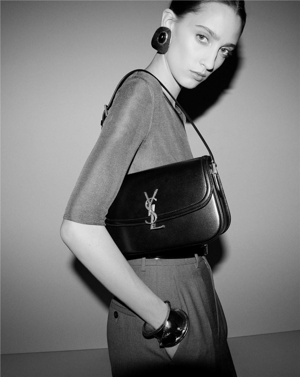 solferino medium in suede-SAINT LAURENT-Verso