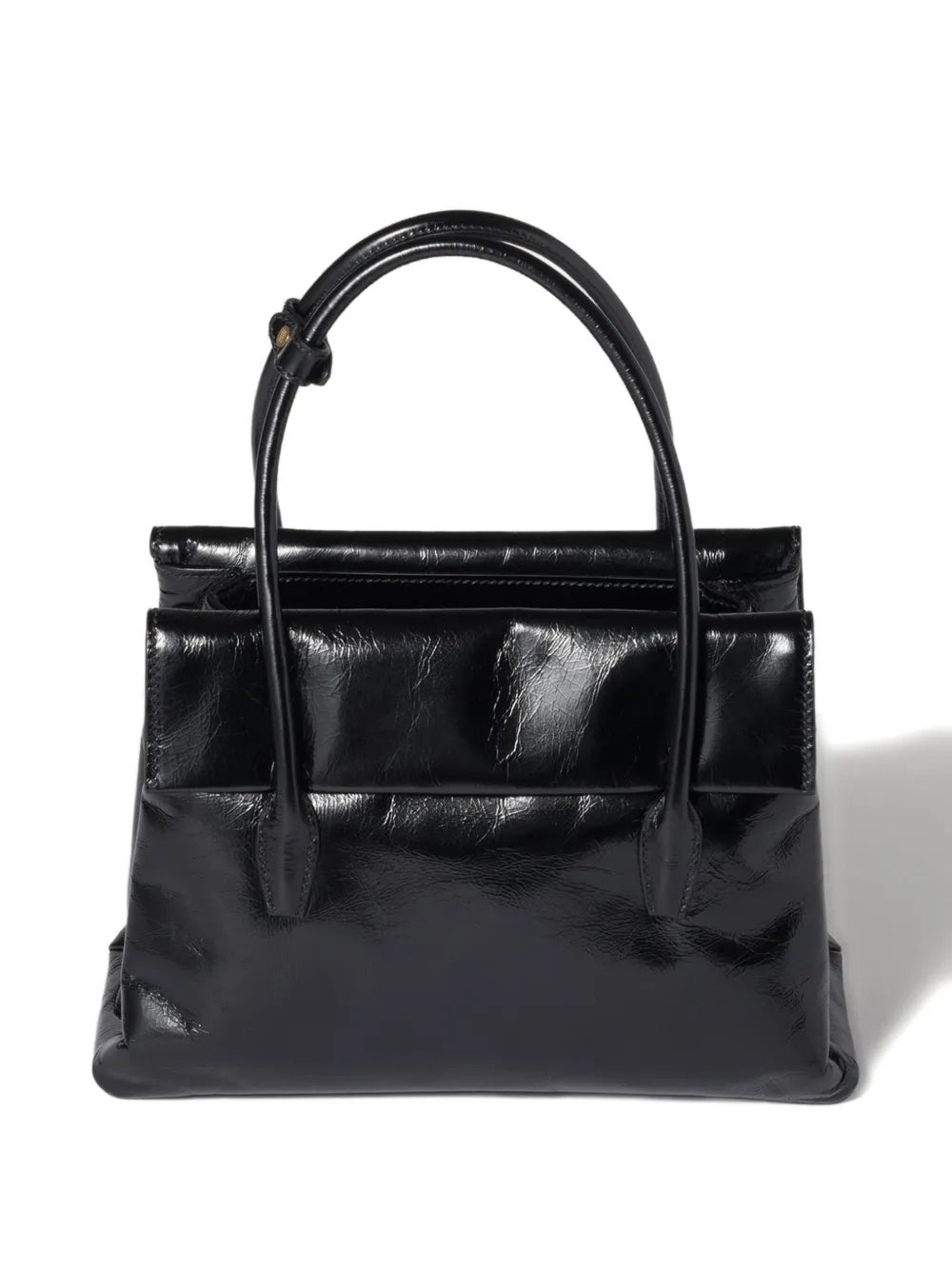 Solitaire leather tote bag-MIU MIU-Verso