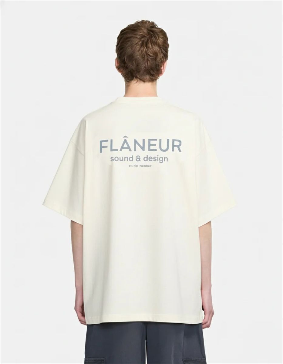 Sound & design studio member t-shirt-FLÂNEUR-Verso
